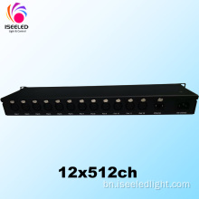 বজ্রপাত 12 আর্টনেট নোড এলইডি কন্ট্রোলার 12x512ch